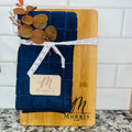 Custom Cutting Board & Engraved Dish Towel Set